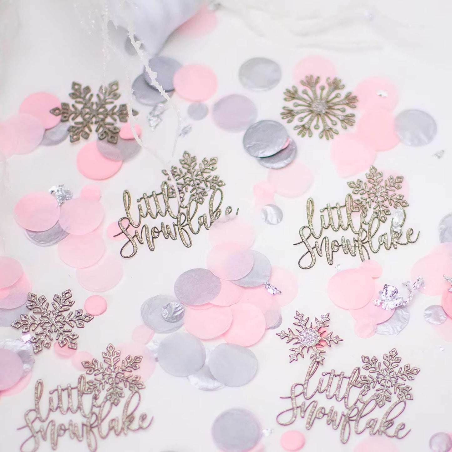 Winter Wonderland Baby Shower, Snowflake Confetti, Winter Onederland, Winter Gender Reveal, Winter Baby Shower, Winter Baby Shower