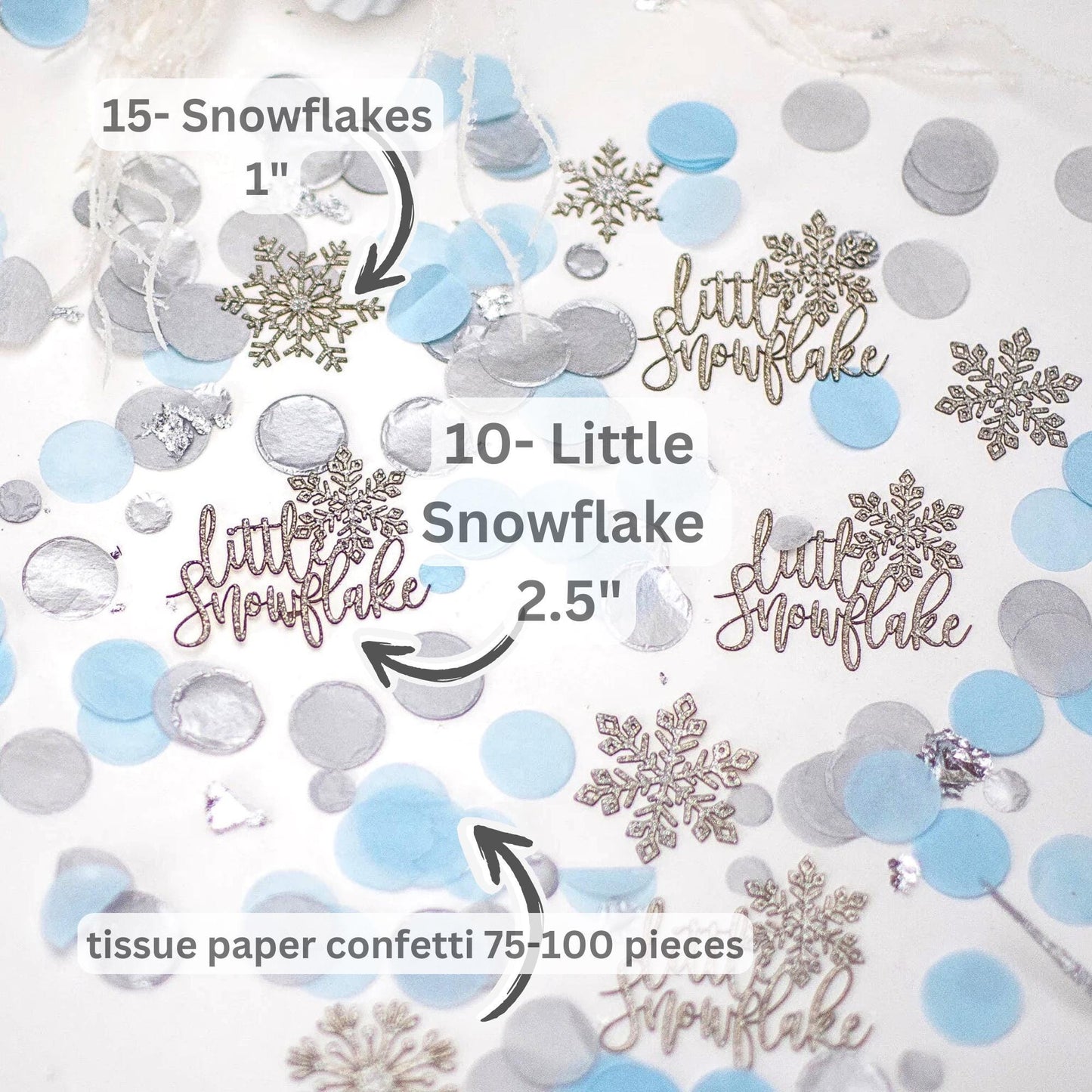 Winter Wonderland Baby Shower, Snowflake Confetti, Winter Onederland, Winter Gender Reveal, Winter Baby Shower, Boy Baby Shower