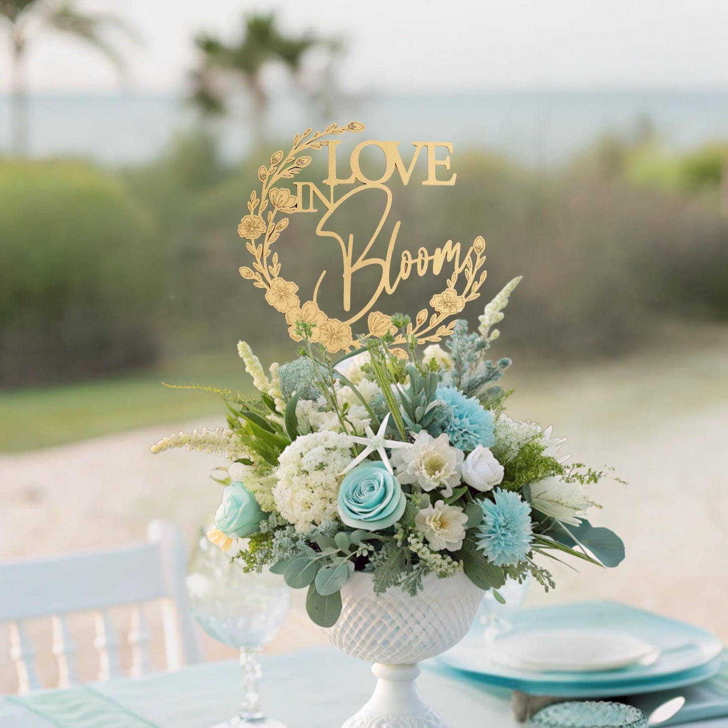 Love In Bloom Bridal Shower Decorations, Bridal Shower Center pieces, Bridal Shower Decorating Idea, Wildflower Themed Bridal Shower