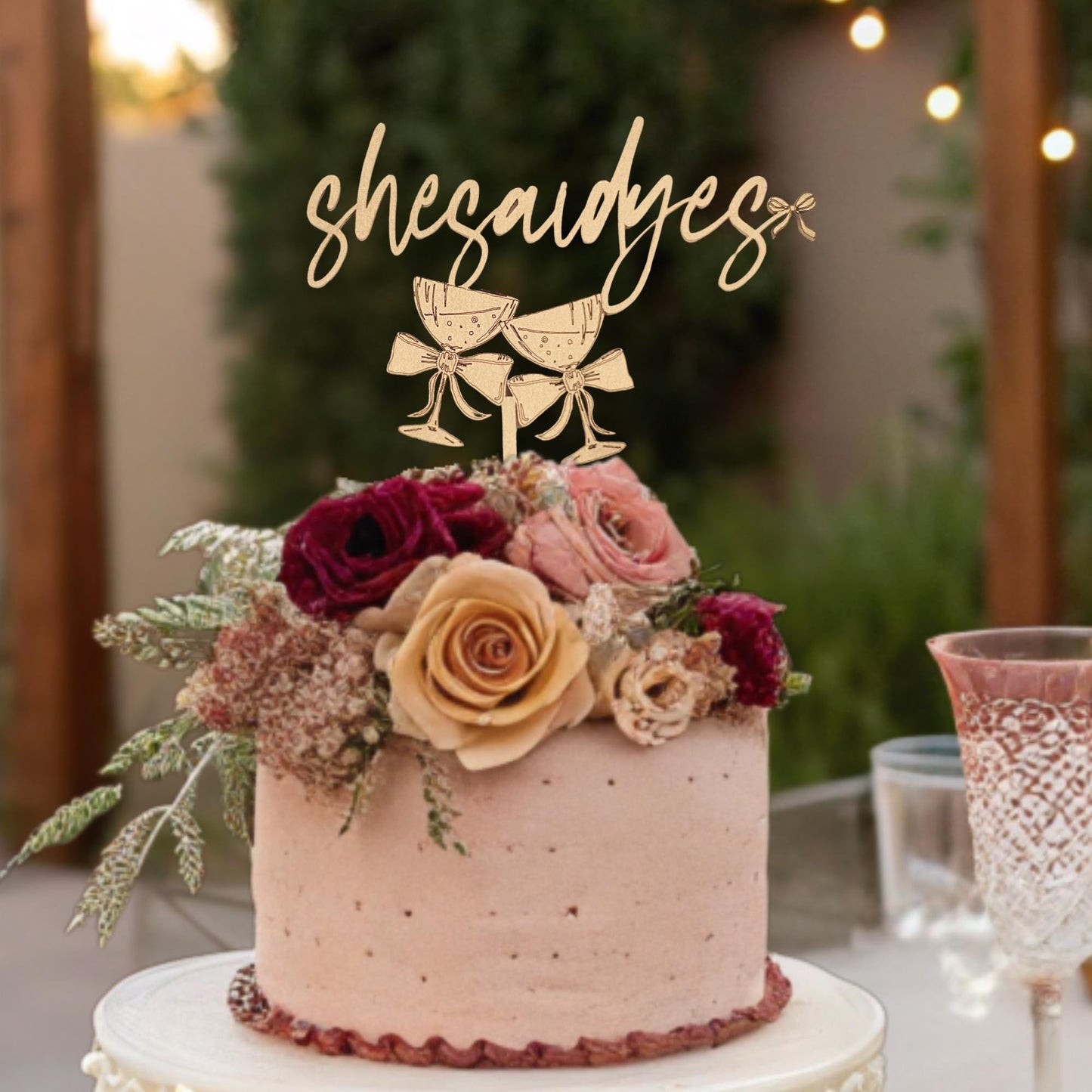 She Said Yes Engaged, We're Engaged, Engagement Party Decorations, Cake Topper Engaged, Modern Engagement, Engaged, Engagement Cake Topper