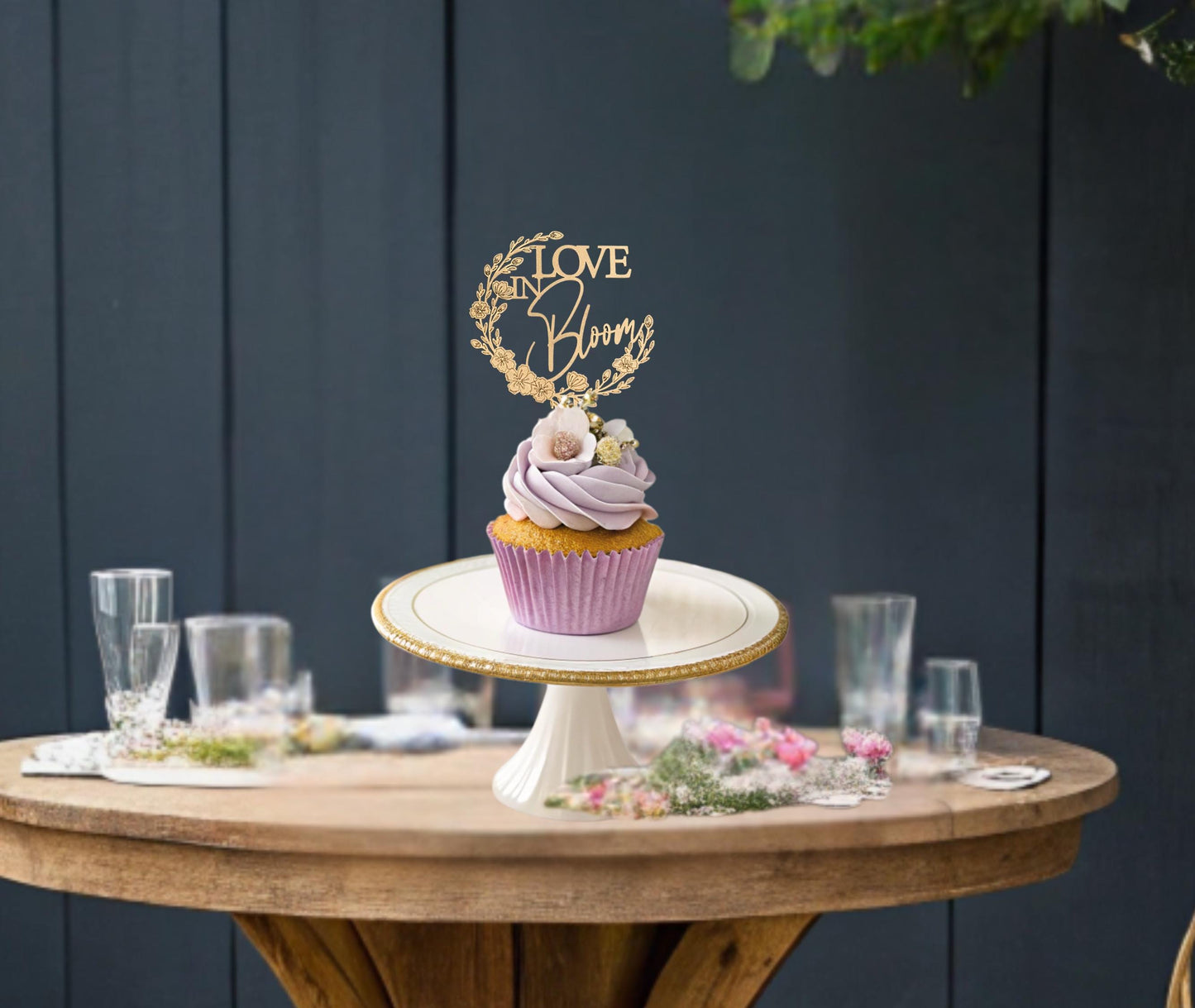 Love In Bloom Bridal Shower, Cup Cake Toppers, Floral Bridal Shower Decorations, Floral Wedding Shower Decor, Wildflower Bridal Shower