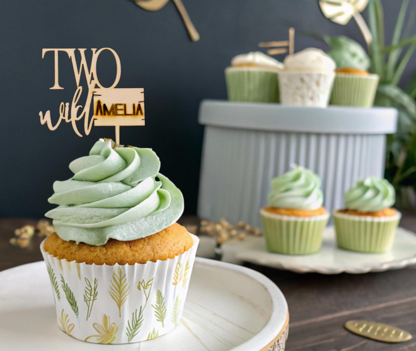 Two Wild Birthday, Custom Cupcake Toppers, Safari Animals Cake Decorations, 2nd Birthday Girl, 2nd Birthday Boy, Safari Animal Birthday