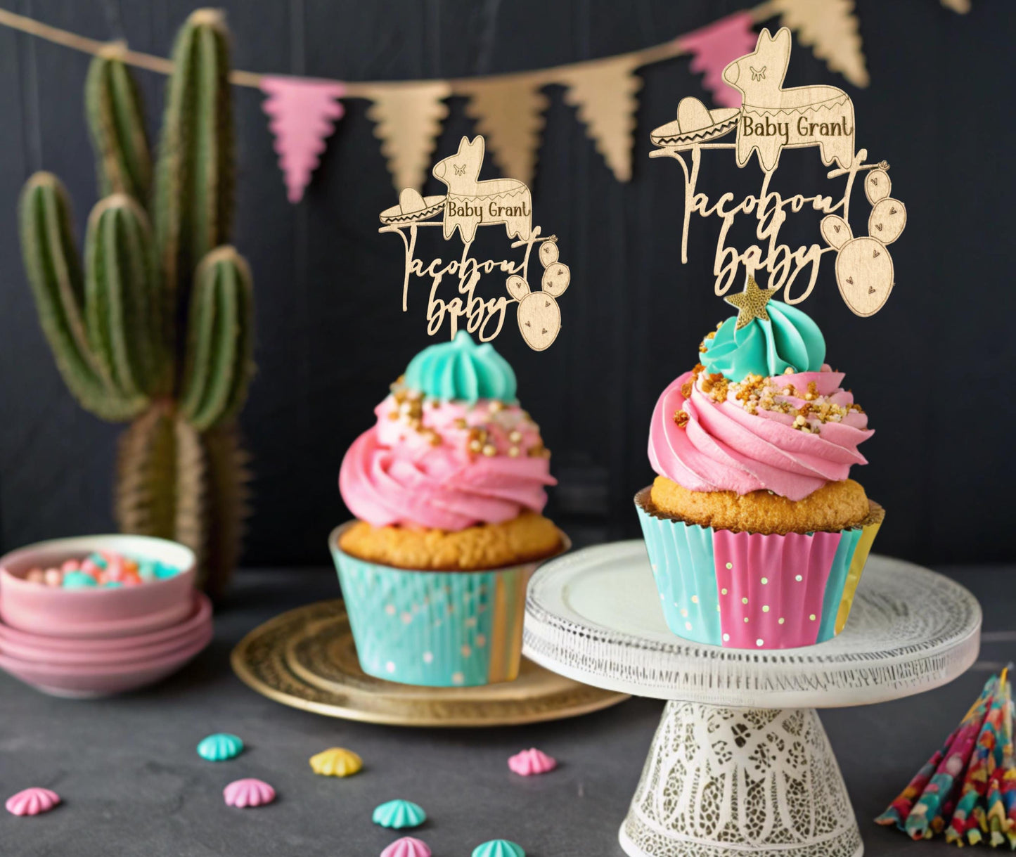 Taco bout A Baby Shower, Fiesta Themed Baby Shower, Cupcakes Baby Shower, Fiesta Baby Shower Decorations, Baby Shower Table Decorations