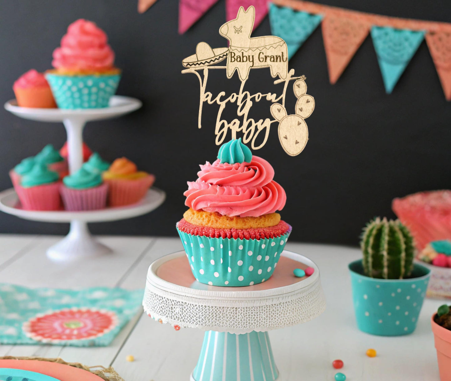 Taco bout A Baby Shower, Fiesta Themed Baby Shower, Cupcakes Baby Shower, Fiesta Baby Shower Decorations, Baby Shower Table Decorations