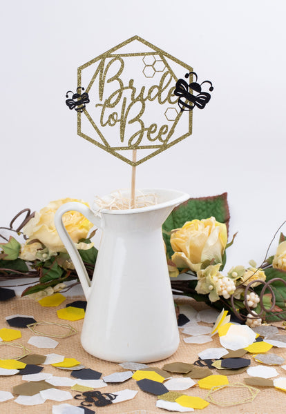 Meant To Bee Bridal Shower, Bridal Shower Centerpiece,   Set of 4