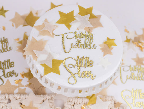 Twinkle Twinkle Little Star Gender Reveal, Over The Moon Baby Shower Decorations, Confetti