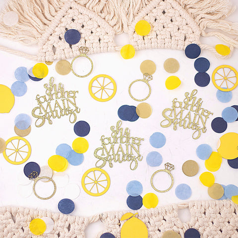 She Found Her Main Squeeze, Lemon Bridal Shower Confetti